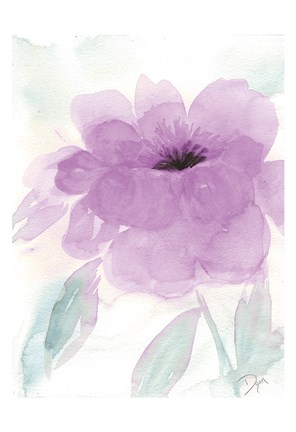 Framed Lilac Peony I Print