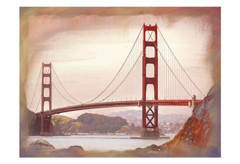 Framed SF Golden Gate Bridge Print
