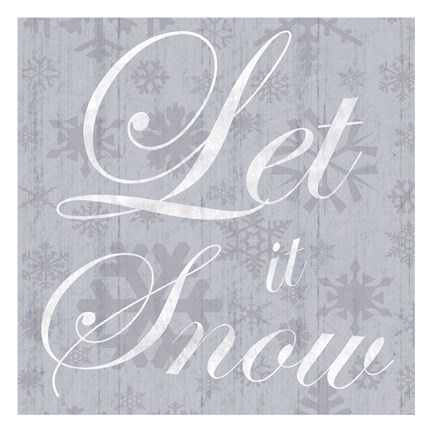 Framed Let It Snow Print