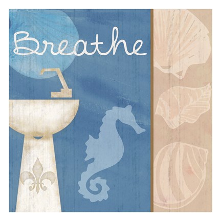 Framed Breathe Sink Print