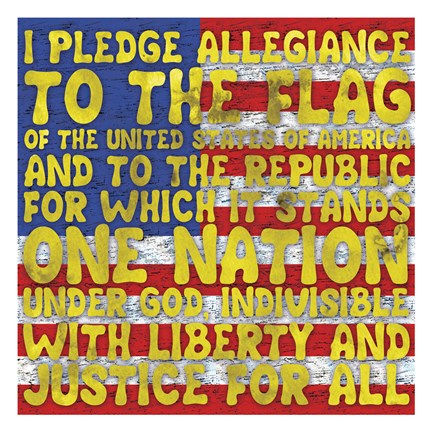 Framed Allegiance Pledged Print