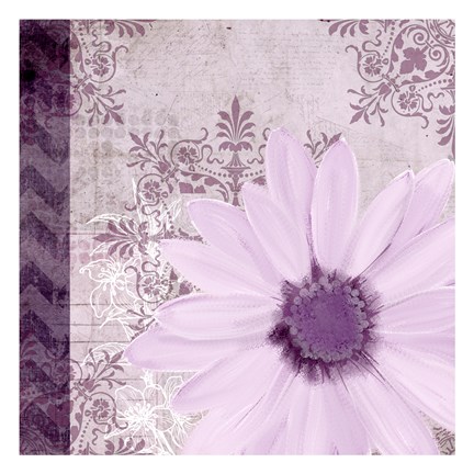 Framed Purple Bloom 1 Print