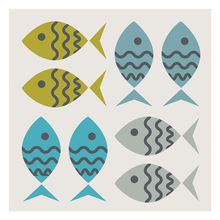 Framed Fishy March Print
