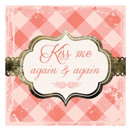 Framed Kiss Me Again Print