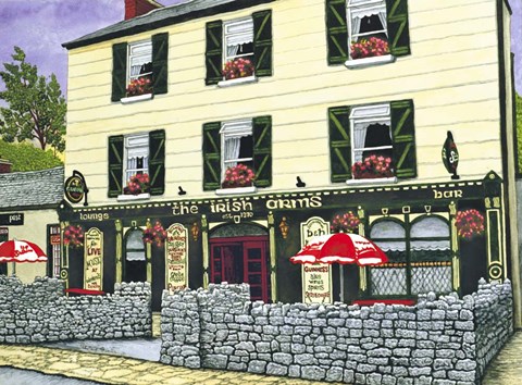 Framed Ireland - Irish Arms Pub Print