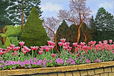Framed Tulips At Longwood Gardens III, Kennett Square Pa Print