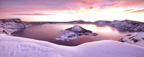 Framed Crater Lake Print