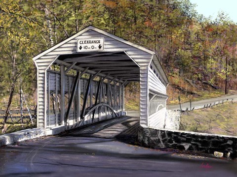 Framed Knox Bridge - Valley Forge Pa Print