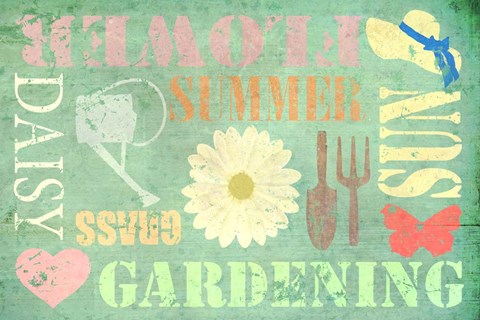 Framed Gardening Print