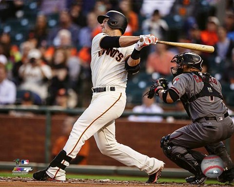 Framed Buster Posey 2016 Action Print