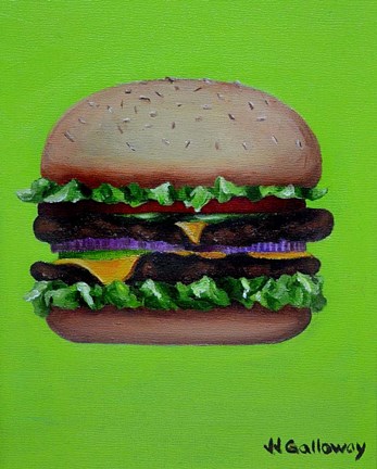 Framed Hamburger Deluxe Print