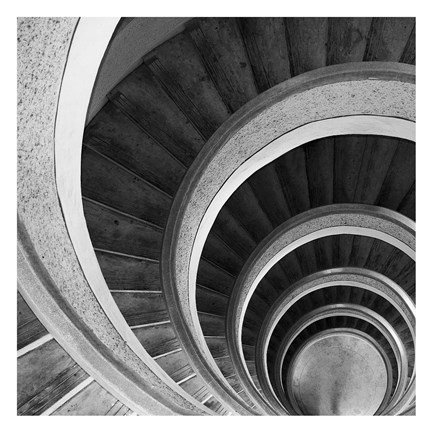 Framed Spiral Staircase No. 6 Print