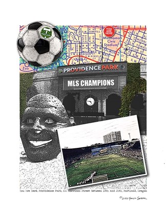 Framed Providence Park Portland Print