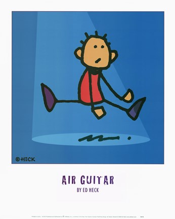 Framed Air Guitar Print