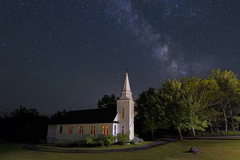 Framed Chapel Lights Print