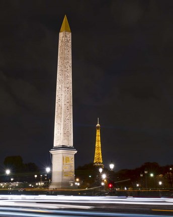 Framed Frenetic Place de la Concorde Print