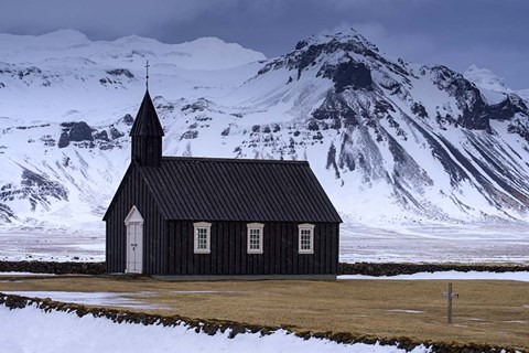 Framed Church At Budir Print