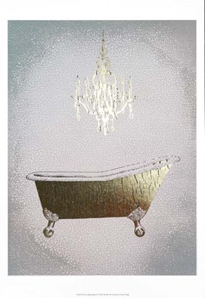 Framed Gilded Bath I - Metallic Foil Print