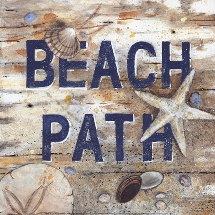 Framed Beach Path Print