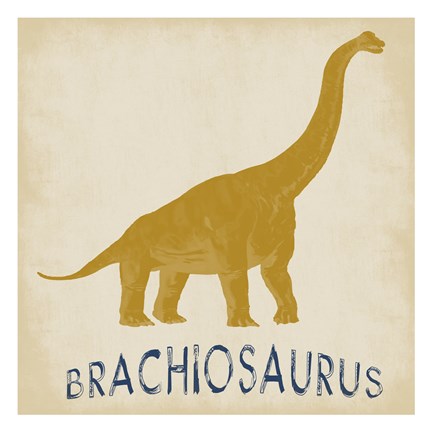 Framed Brachiosaurus Dino Print