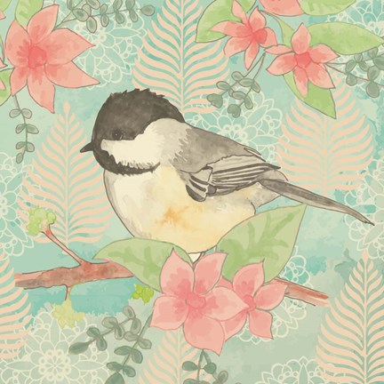 Framed Chickadee Day II Print