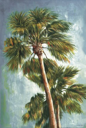 Framed Coconut Tree II Print