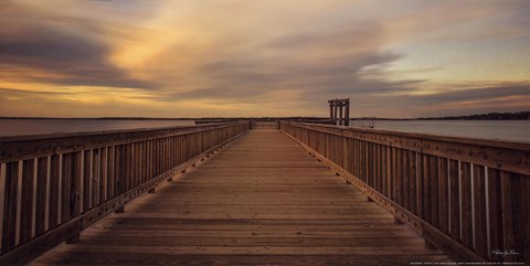 Framed Pier Review Print