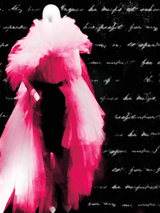 Framed Pink Dress Print