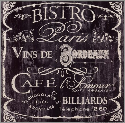 Framed Bistro Paris Print