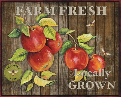Framed Farm Fresh III Print