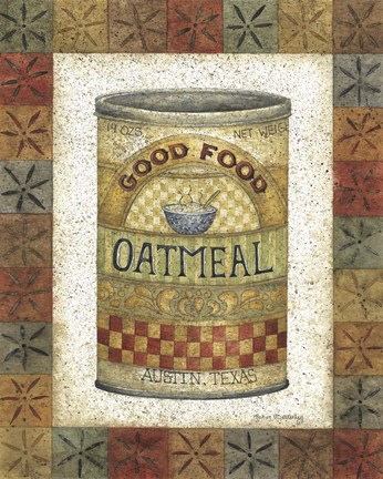 Framed Good Food Oatmeal Print