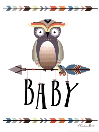 Framed Owl Baby Print