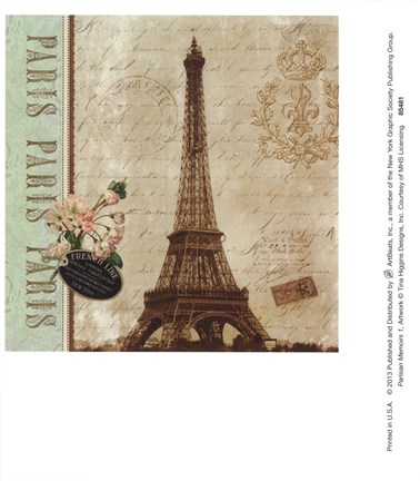 Framed Parisian Memoirs 1 Print