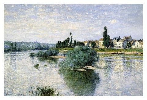Framed Seine at Lavacourt Print