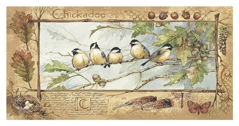 Framed Chickadee Print