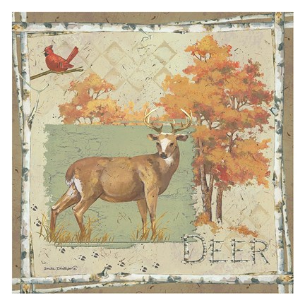 Framed Deer / Deer / Elk Print
