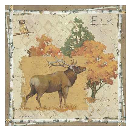 Framed Elk Country Print