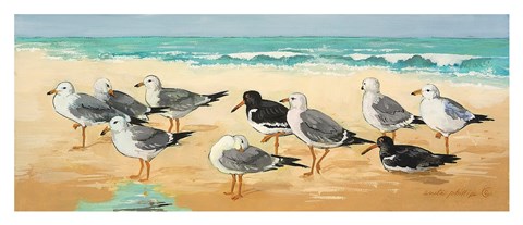 Framed Seagulls and Sand Print
