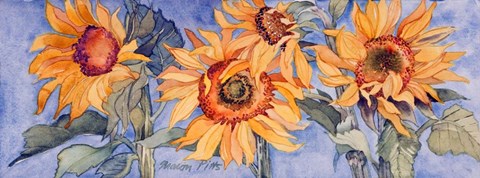Framed Sunflowers VI Print