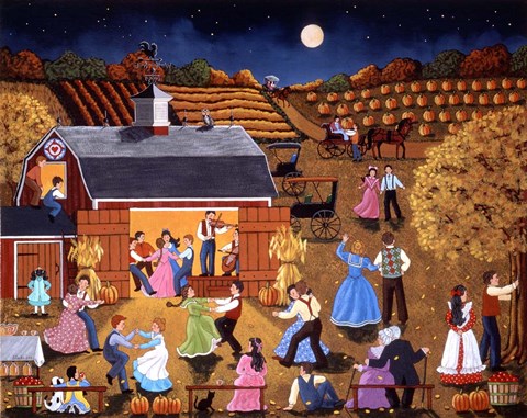 Framed Harvest Moon Dance Print