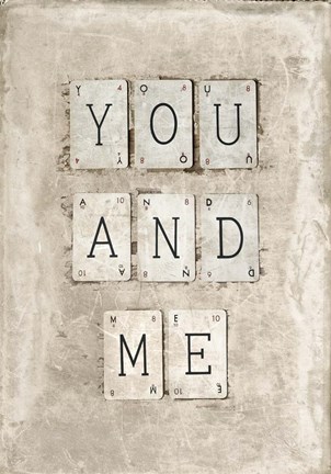 Framed You And Me Print