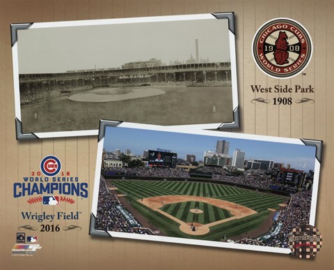 Framed West Side Park / Wrigley Field Composite Print