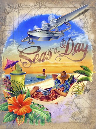 Framed Seas Day Print