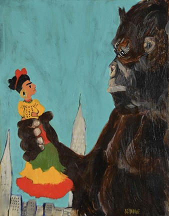 Framed Frida Kong Print