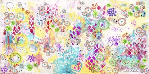 Framed Colorful Chaos - Jennifer Print