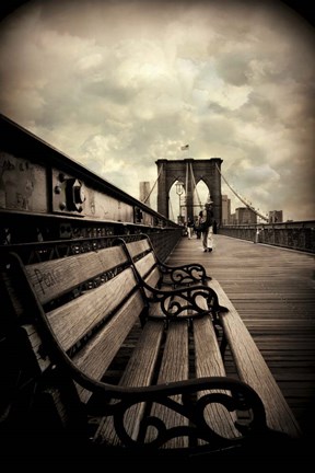 Framed Brooklyn Bridge Respite Print