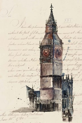 Framed Letters from Big Ben Print