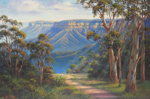 Framed Blue Mountains Bushwalk Print