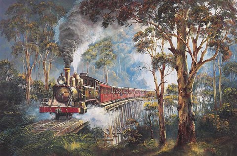 Framed Puffing Billy 1 Print