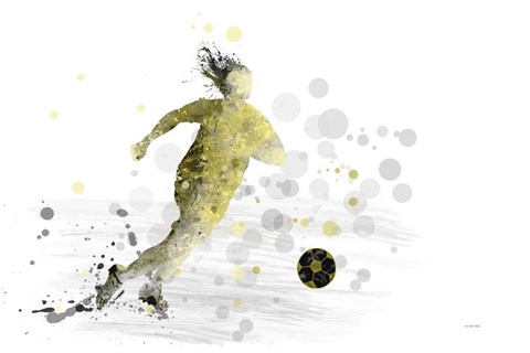 Framed Soccer Player 9 Print